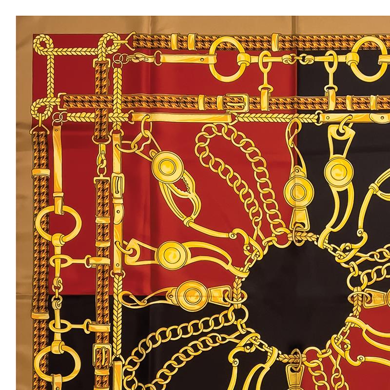 Italian-Made Catenina Red Scarf